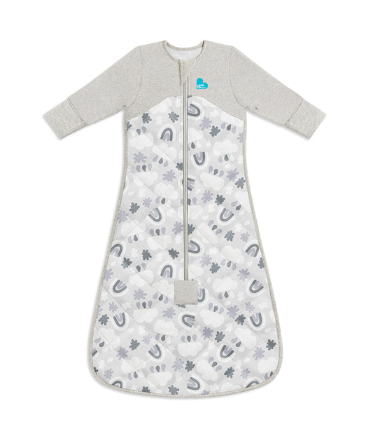 Sacco nanna Love To Dream™ in cotone biologico e lana merino australiana Warm Clouds Grey