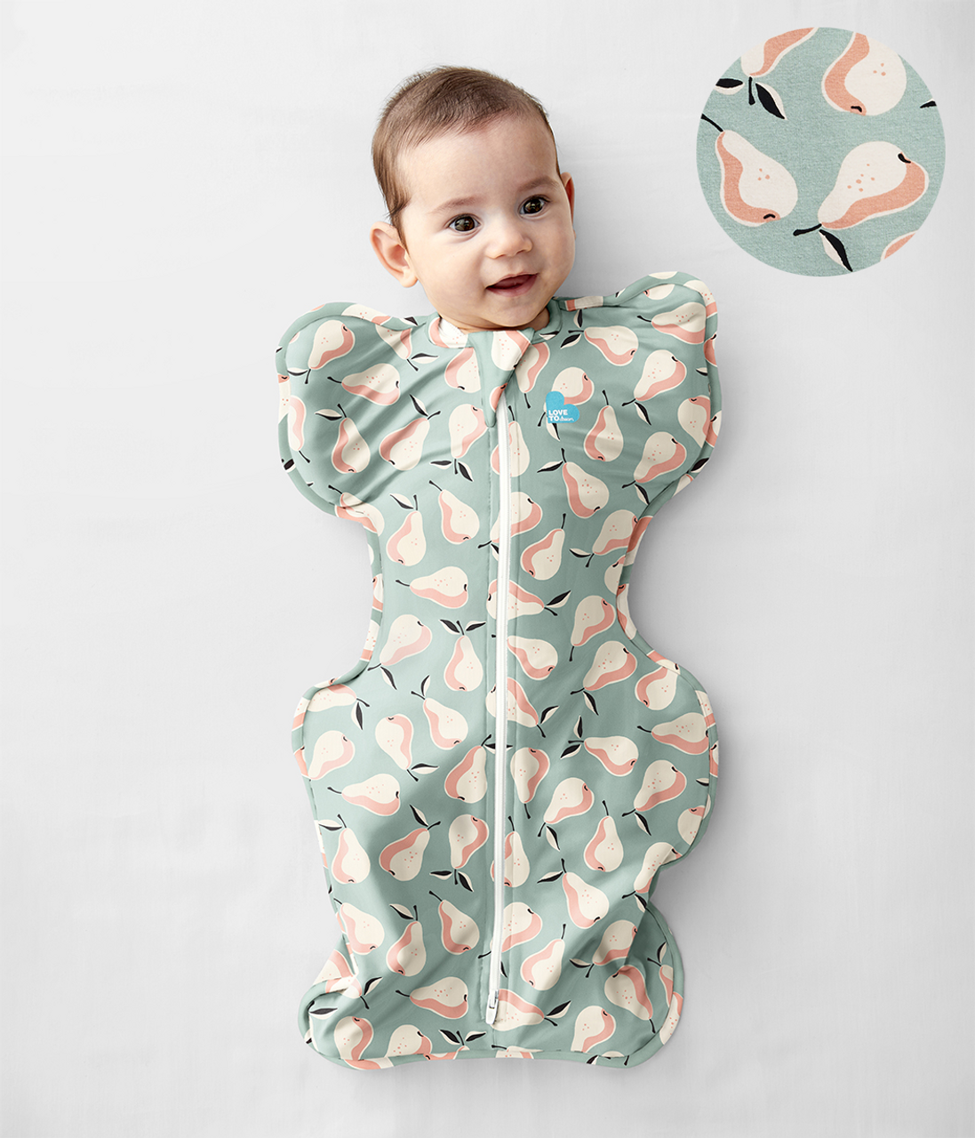 Borsa Swaddle Up™ con motivo a pera originale color oliva