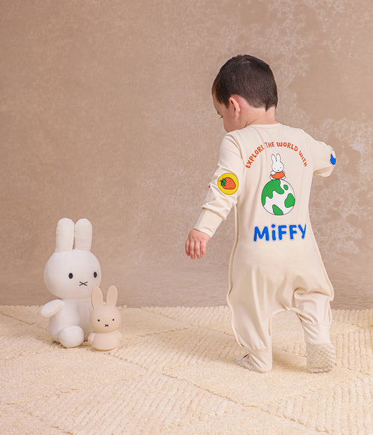 Pigiama a manica lunga 1.0 TOG in cotone motivo Miffy betulla