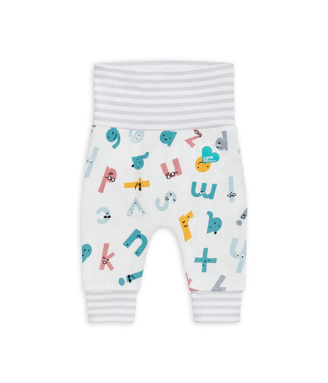 Love To Dream™ ECOVERO™ Leggings Alphabet Soup bianco