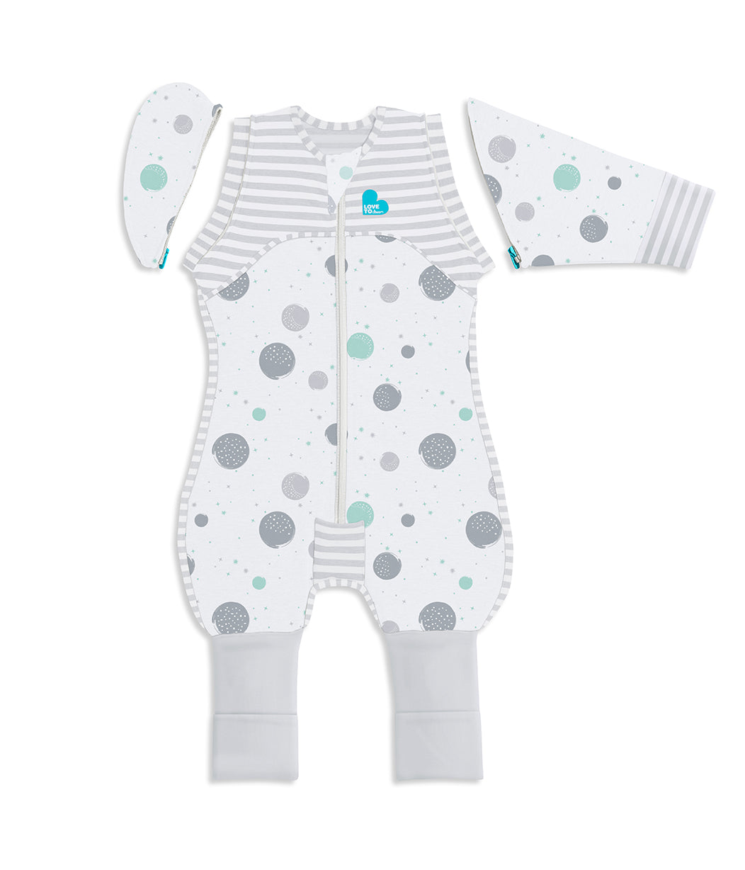 Tuta di transizione Swaddle Up™ Leggera Daydream Bianca