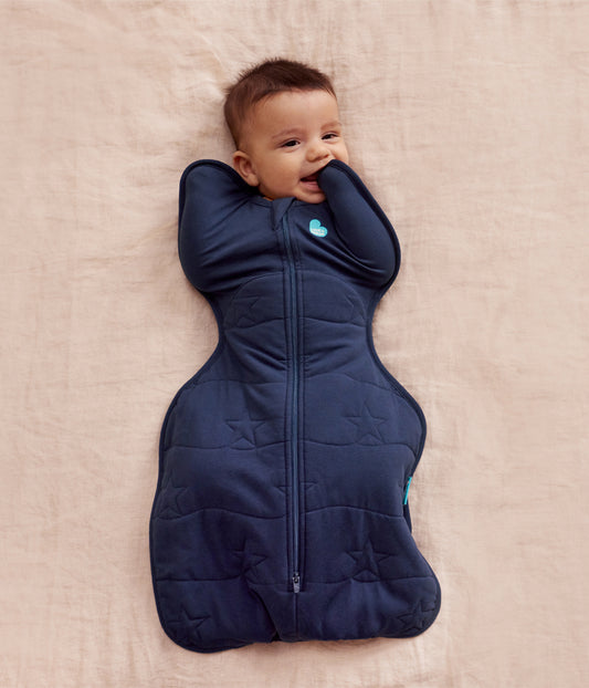 Swaddle Up™ Fascia contenitiva 3.5 TOG Cotone trapuntato Blu marino Stella trapuntata