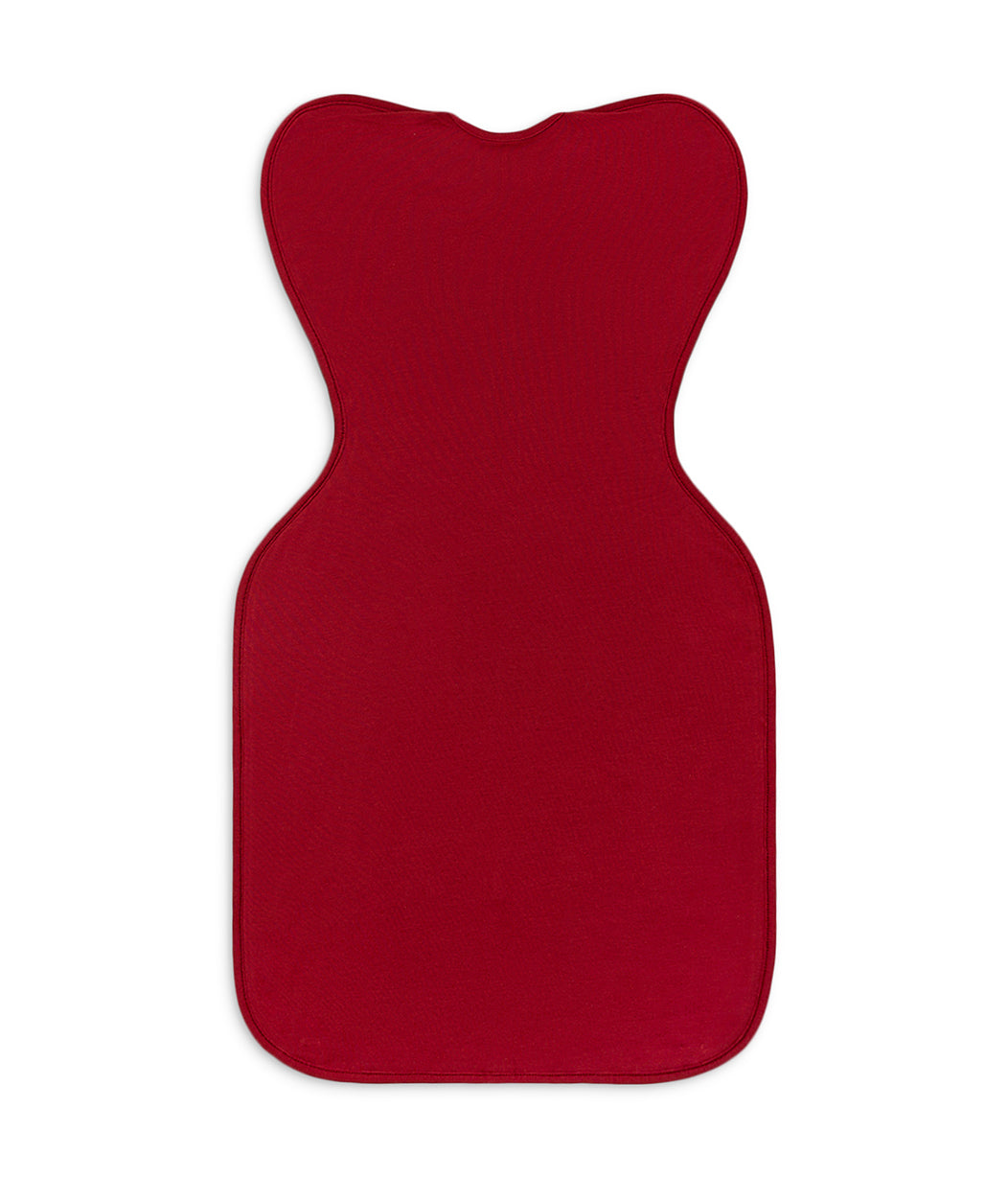 Swaddle Up™ Fascia contenitiva 1.5 TOG Pile di cotone Bordeaux Cuori ricamati