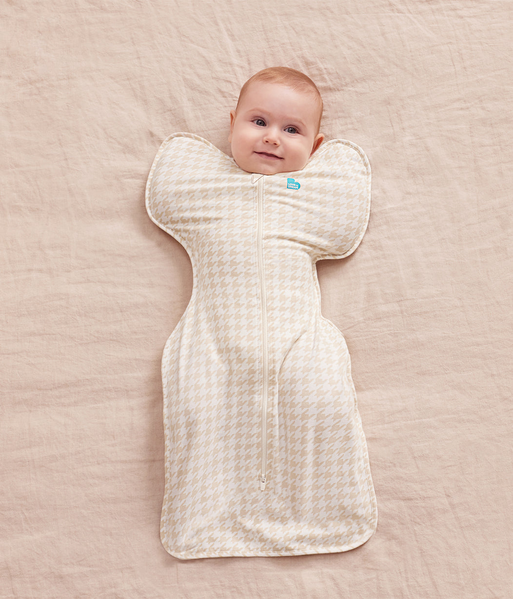 Swaddle Up™ Fascia contenitiva 1.0 TOG Cotone Beige Pied-de-poule