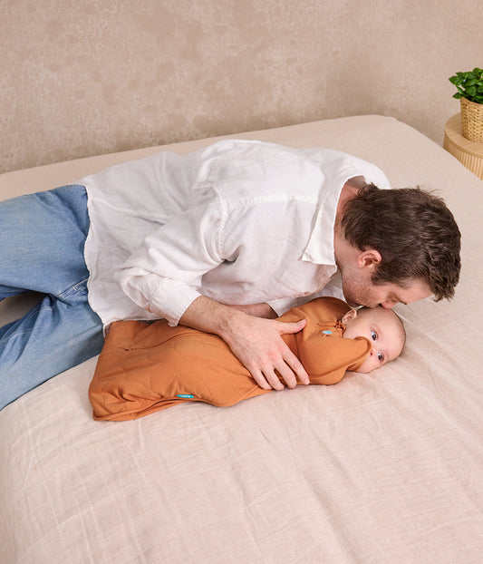 Swaddle Up™ Sacco Nanna 2.5 TOG Cotone Nocciola Stella Trapuntata