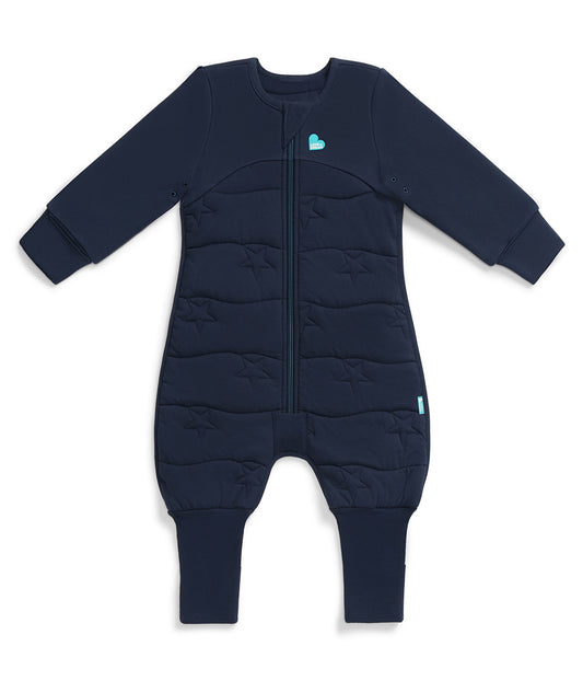 Tutina nanna maniche lunghe 3.5 TOG Cotone trapuntato Blu marino Stella trapuntata