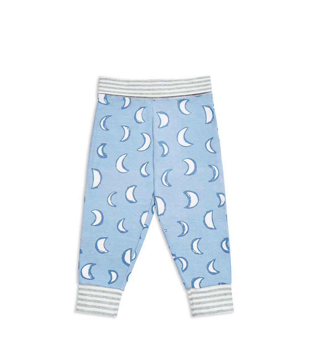 Kinder Langarm Pyjama-Set Blau Eklipse Baumwolle