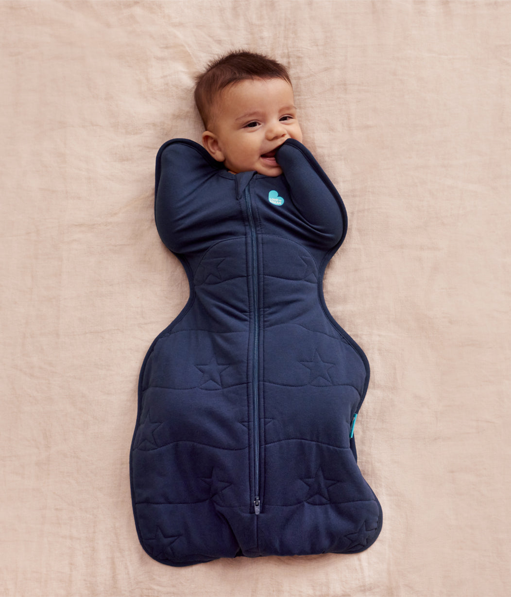 Swaddle Up™ Fascia contenitiva 3.5 TOG Cotone trapuntato Blu marino Stella trapuntata