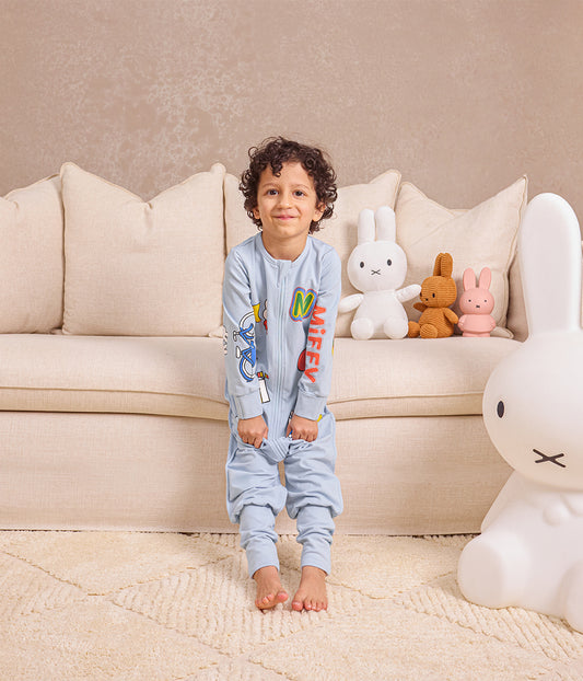 Pigiama manica lunga 1.0 TOG cotone blu motivo Miffy