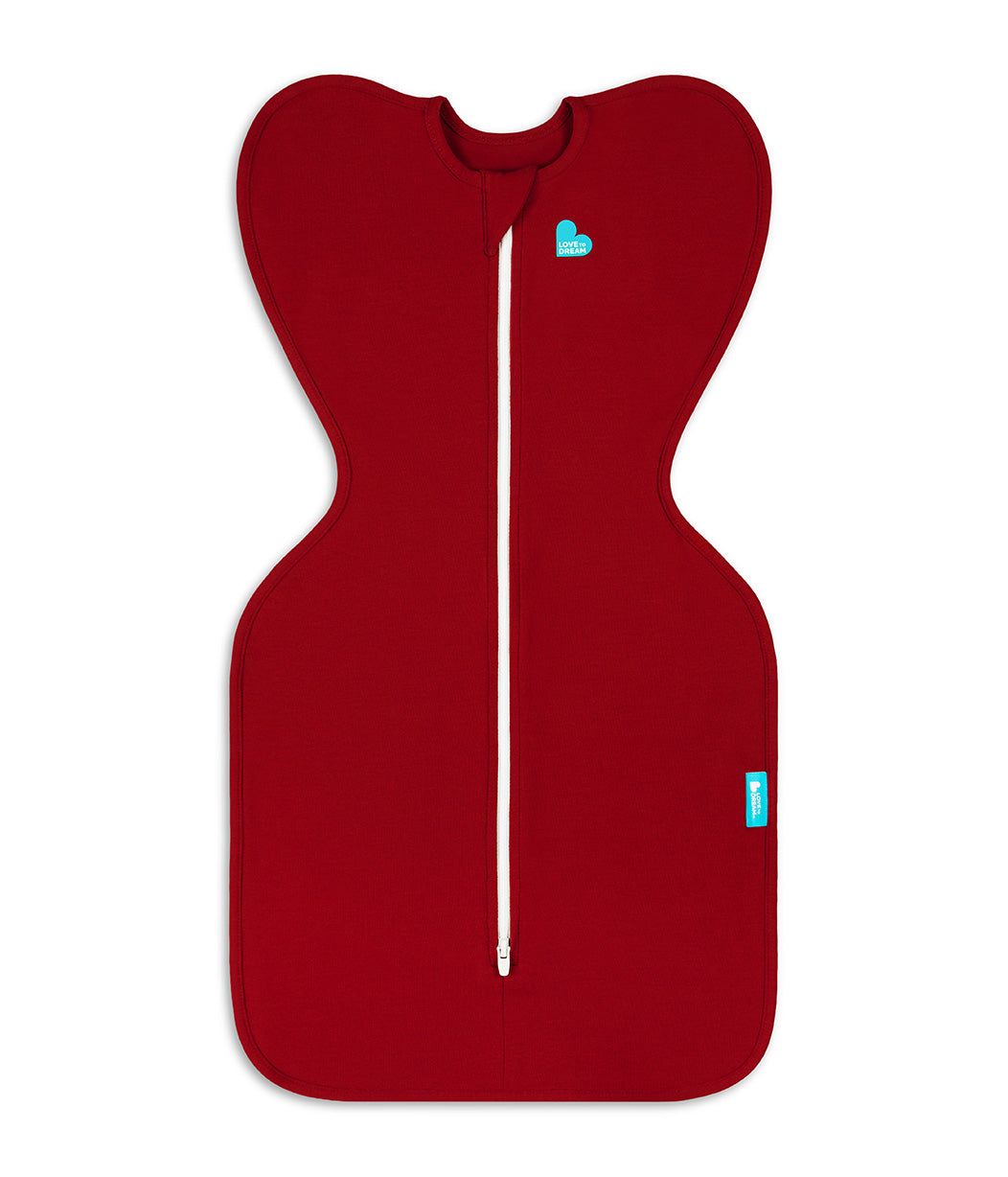 Swaddle Up™ Pucksack 1.0 TOG Baumwolle Bordeauxrot