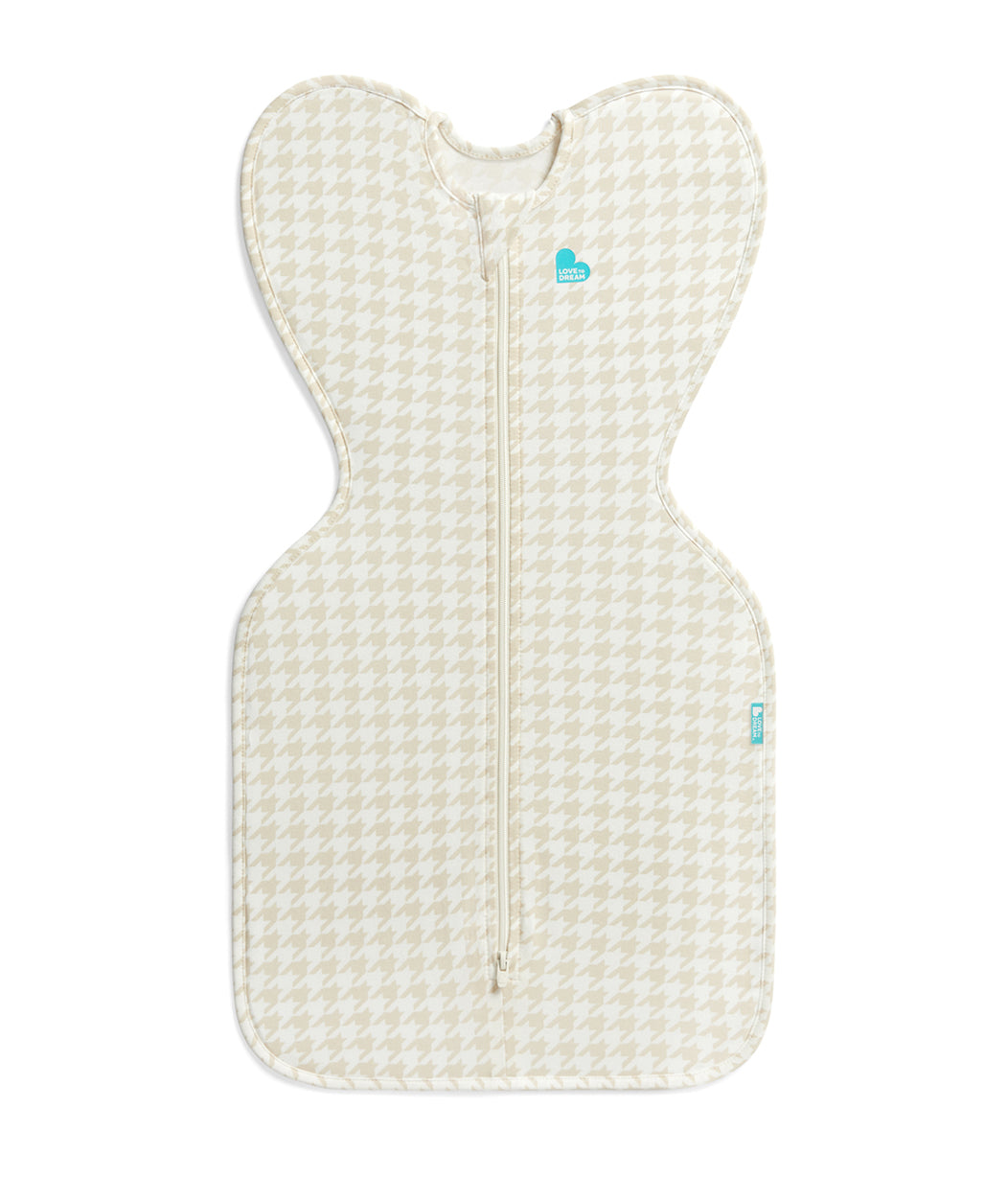 Swaddle Up™ Fascia contenitiva 1.0 TOG Cotone Beige Pied-de-poule