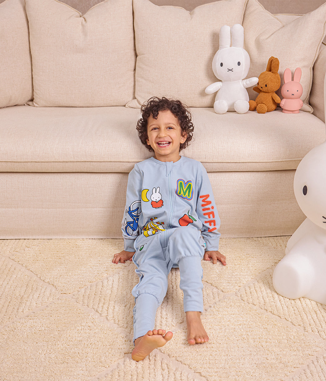 Pigiama manica lunga 1.0 TOG cotone blu motivo Miffy