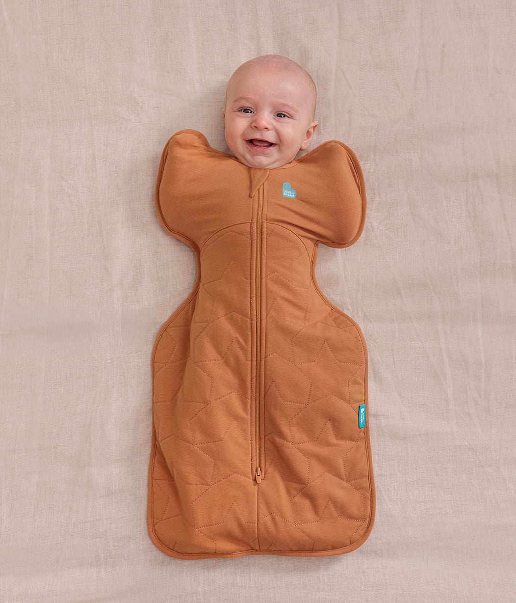 Swaddle Up™ Sacco Nanna 2.5 TOG Cotone Nocciola Stella Trapuntata