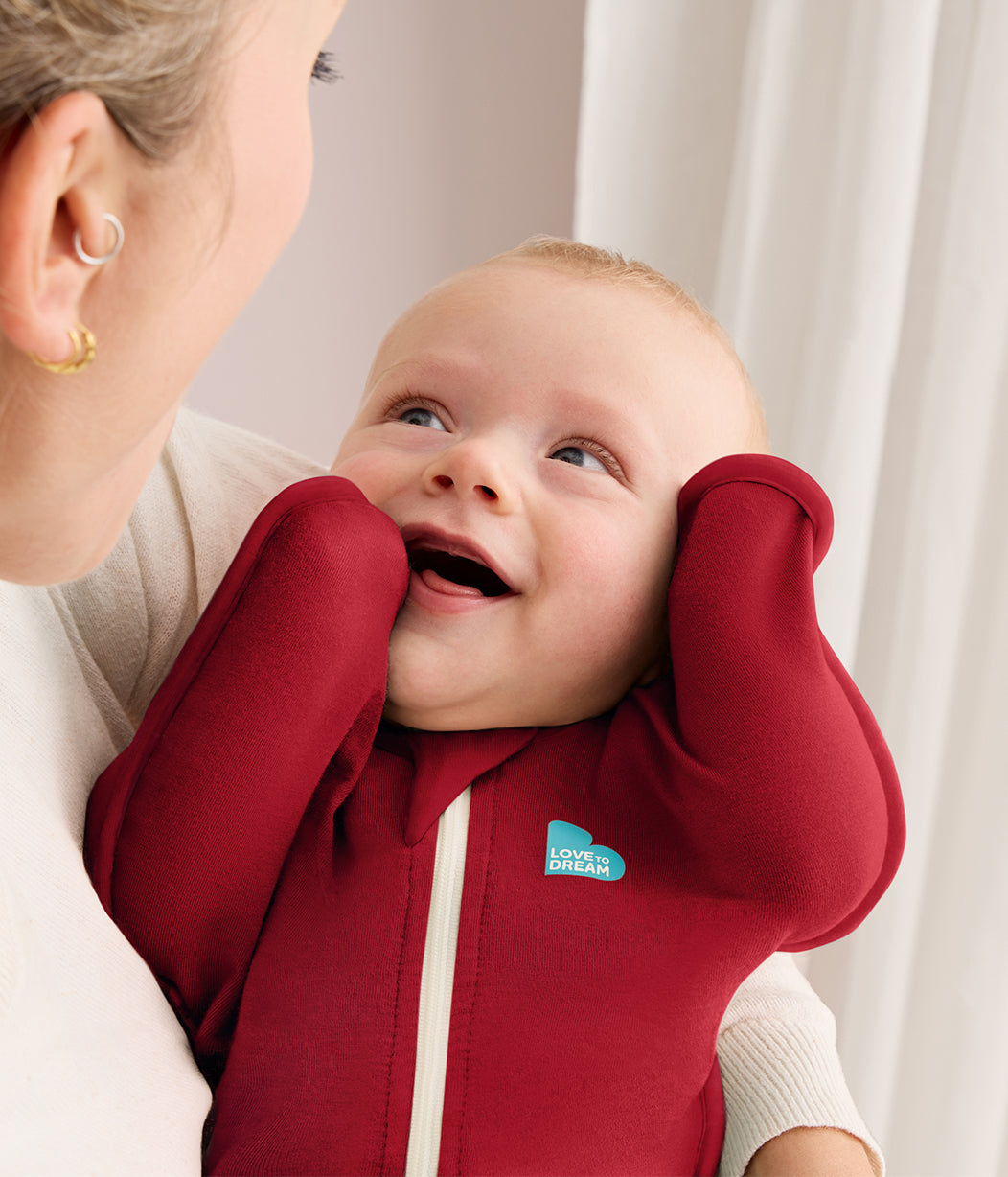 Swaddle Up™ Pucksack 1.0 TOG Baumwolle Bordeauxrot