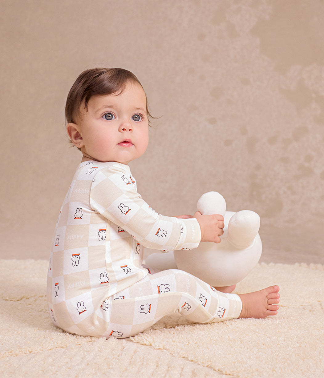 Romper Cotton Birch Miffy Checker