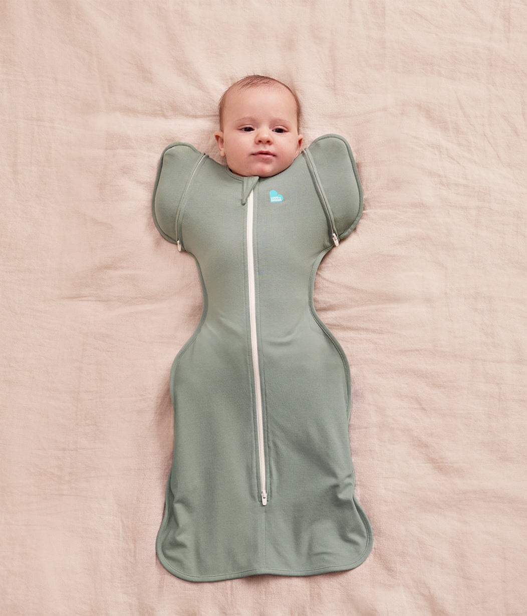 Swaddle Up™ Sacco Nanna 2-in-1 Transizione 1.0 TOG in Viscosa di Bambù Oliva Scuro