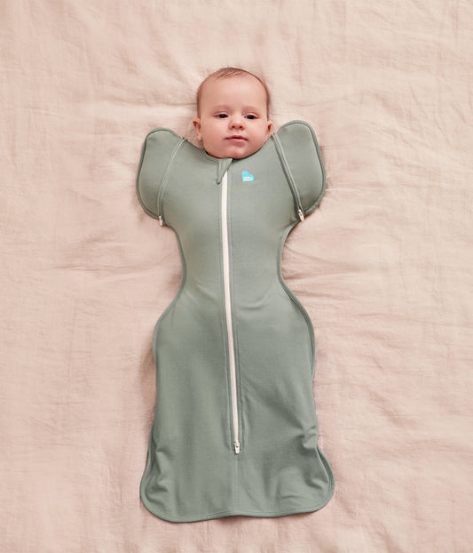 Swaddle Up™ Sacco Nanna 2-in-1 Transizione 1.0 TOG in Viscosa di Bambù Oliva Scuro