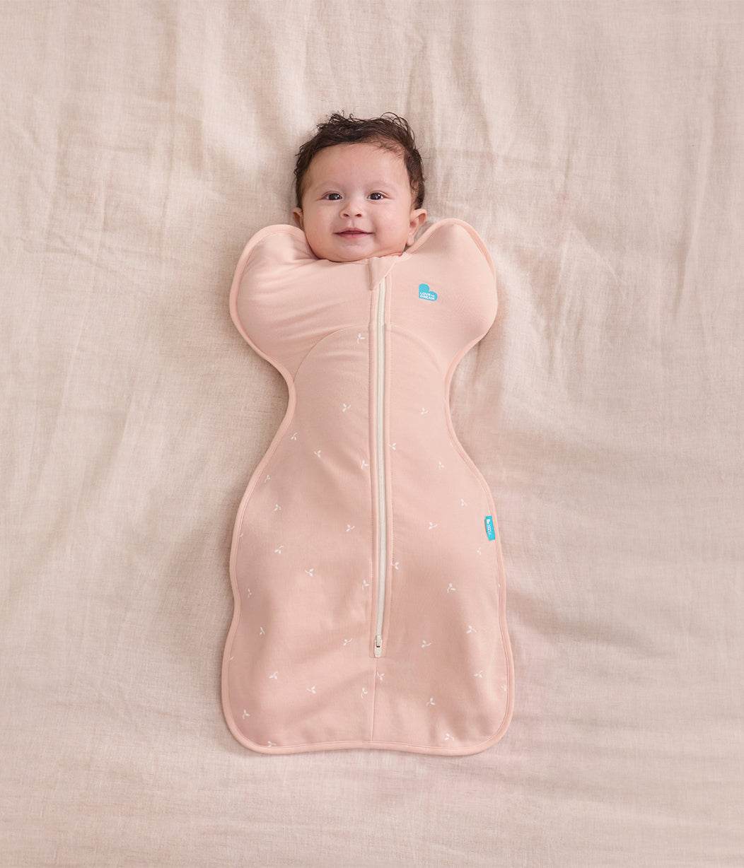 Swaddle Up™ Pucksack 1.5 TOG Baumwollfleece Zartrosa Zweige