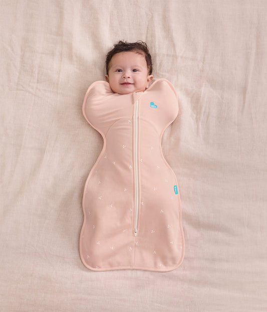 Swaddle Up™ Fascia contenitiva 1.5 TOG Pile di cotone Rosa tenue Rametti