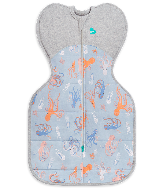 Borsa fasciatoio Swaddle Up™ caldo polpo in chambray blu