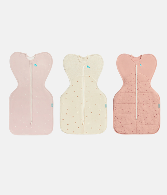 Swaddle Up Starter Set | 1,0 TOG | Bianco Nuvole Coniglietti | Bianco Sognatore | Mélange Naturale