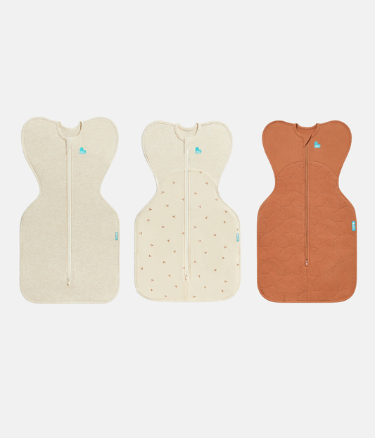 Swaddle Up Starter Set | 1,0 TOG | Bianco Nuvole Coniglietti | Bianco Sognatore | Mélange Naturale