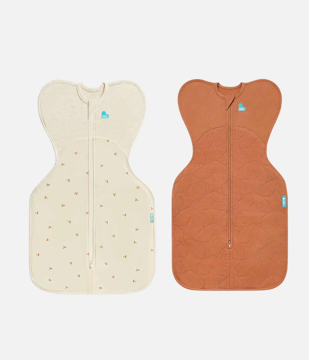 Swaddle Up Starter Set | 1,0 TOG | Bianco Nuvole Coniglietti | Bianco Sognatore | Mélange Naturale