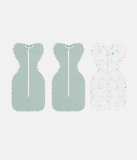 Swaddle Up Starter Set | 1,0 TOG | Bianco Nuvole Coniglietti | Bianco Sognatore | Mélange Naturale