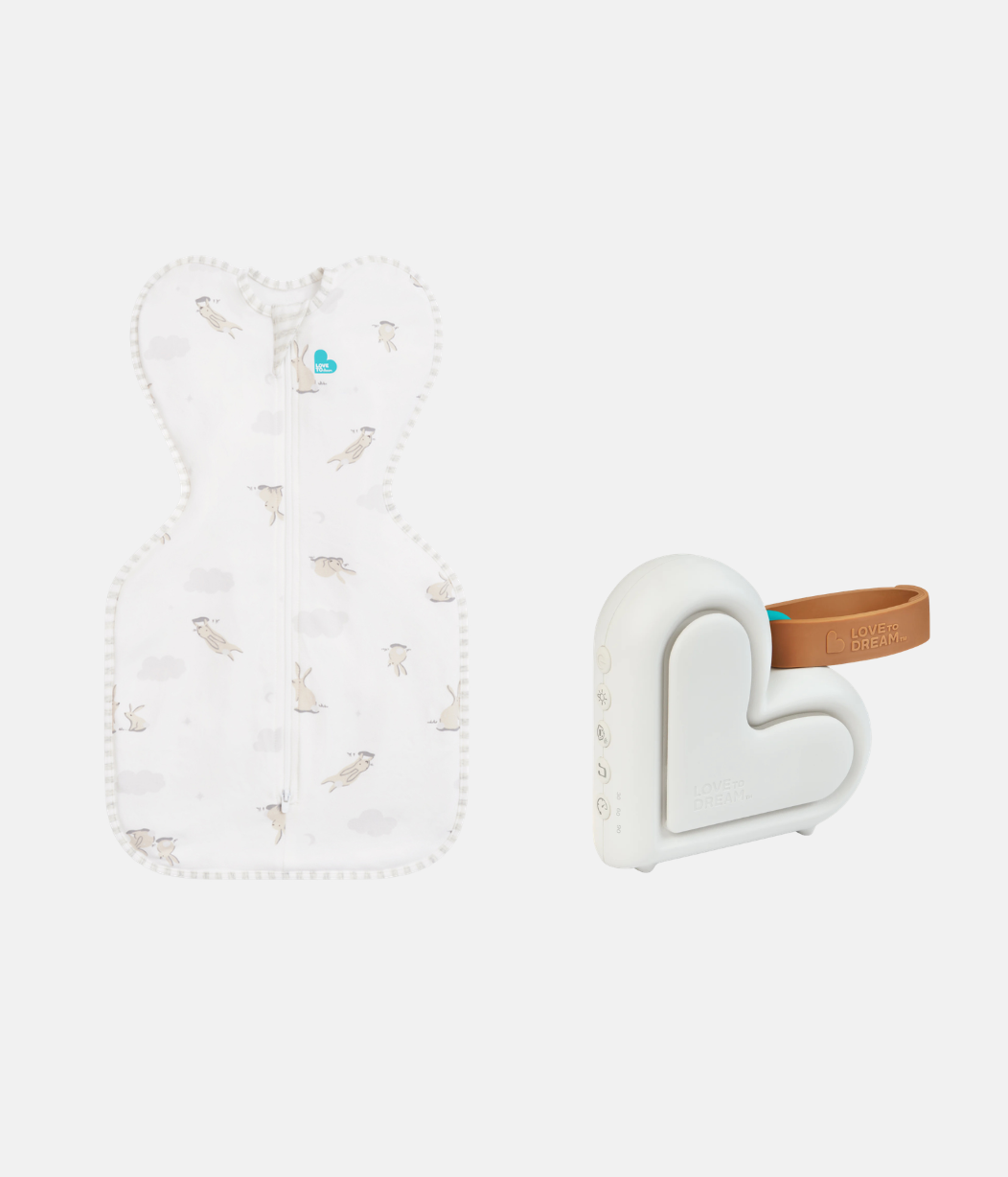 Swaddle Up Starter Set | 1,0 TOG | Bianco Nuvole Coniglietti | Bianco Sognatore | Mélange Naturale