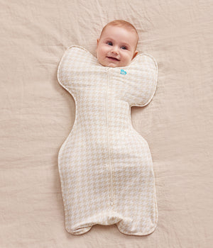 Swaddle Up™ Fascia contenitiva 1.0 TOG Cotone Beige Pied-de-poule