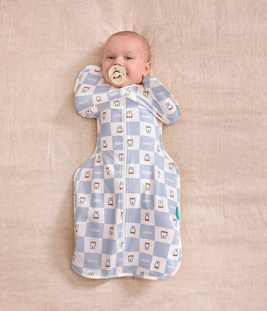 Miffy Swaddle Up Starter Bundle | 1.0 TOG | Blau 2 | Birke Miffy Checker