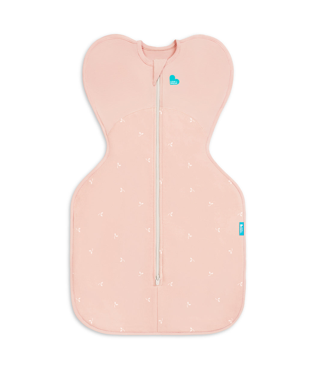 Swaddle Up™ Pucksack 1.5 TOG Baumwollfleece Zartrosa Zweige