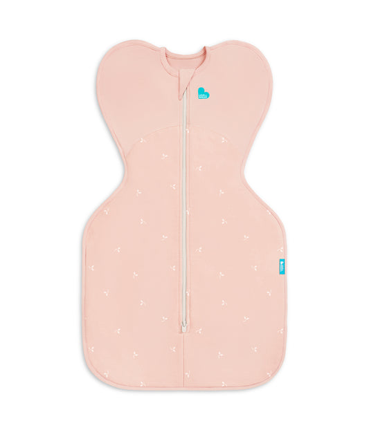 Swaddle Up™ Fascia contenitiva 1.5 TOG Pile di cotone Rosa tenue Rametti