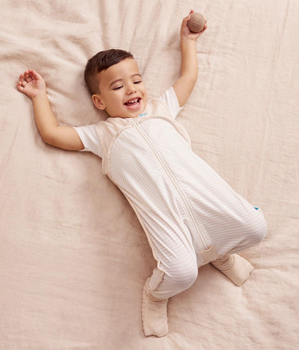 Schlafanzug-Bundle | 0,2 TOG | Beige Ringelmuster 3