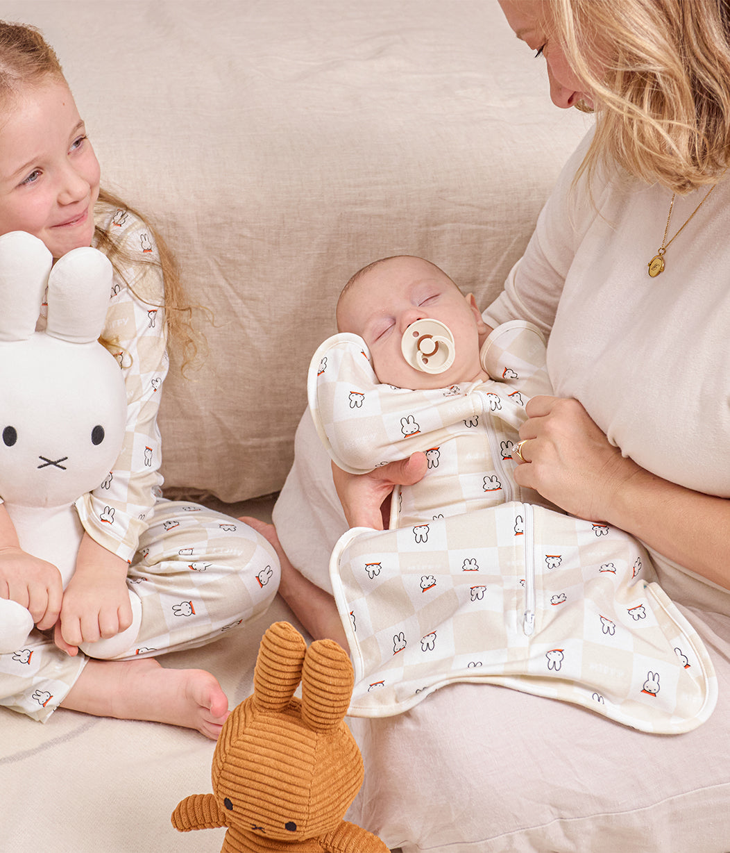 Fascia avvolgente Swaddle Up™ 1.0 TOG cotone betulla a quadri Miffy