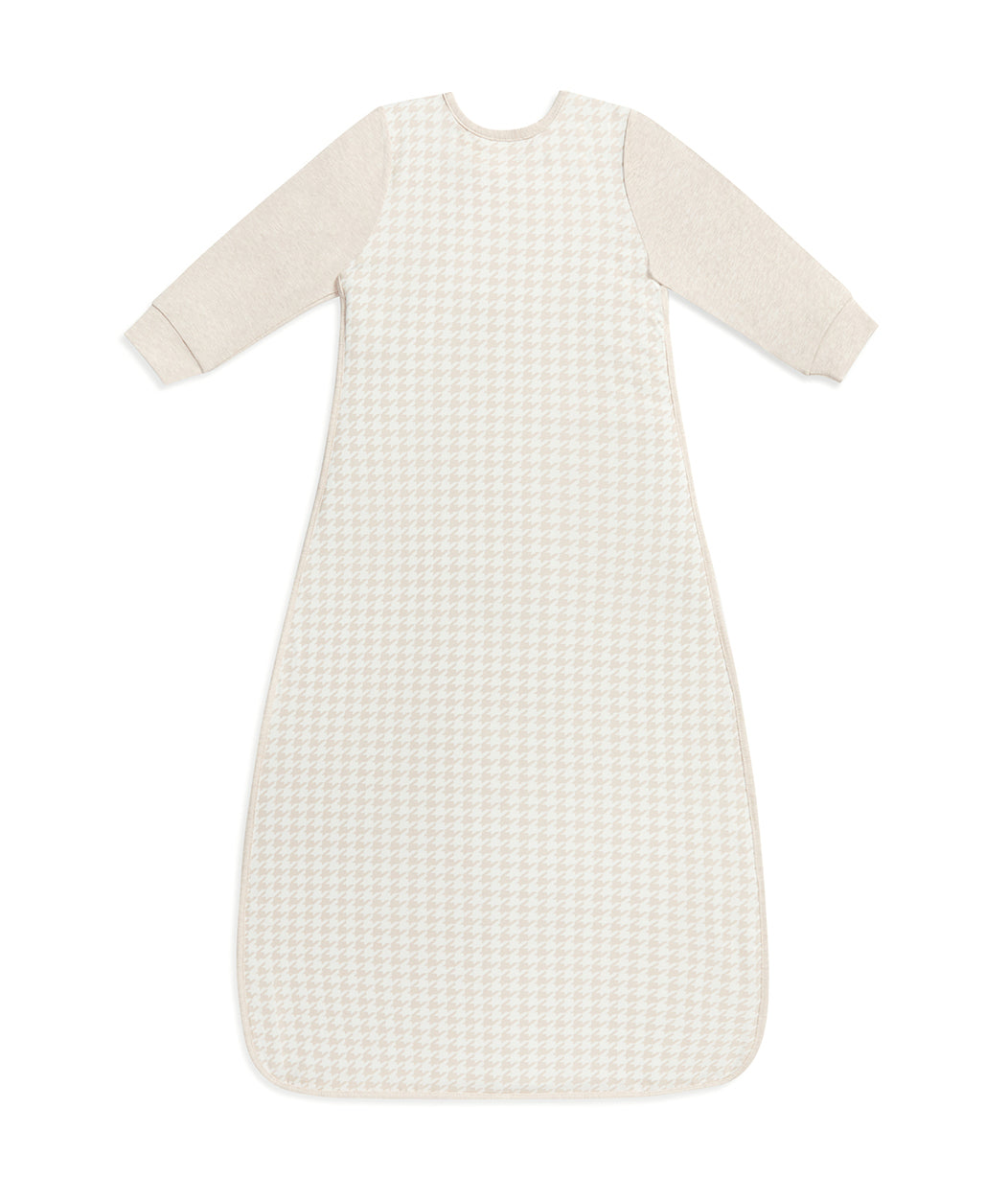 Sacco nanna a maniche lunghe 1.0 TOG Cotone Beige Pied-de-poule
