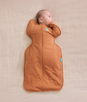 Swaddle Up™ Sacco Nanna Transizione 2-in-1 2.5 TOG Cotone Nocciola Stella Trapuntata