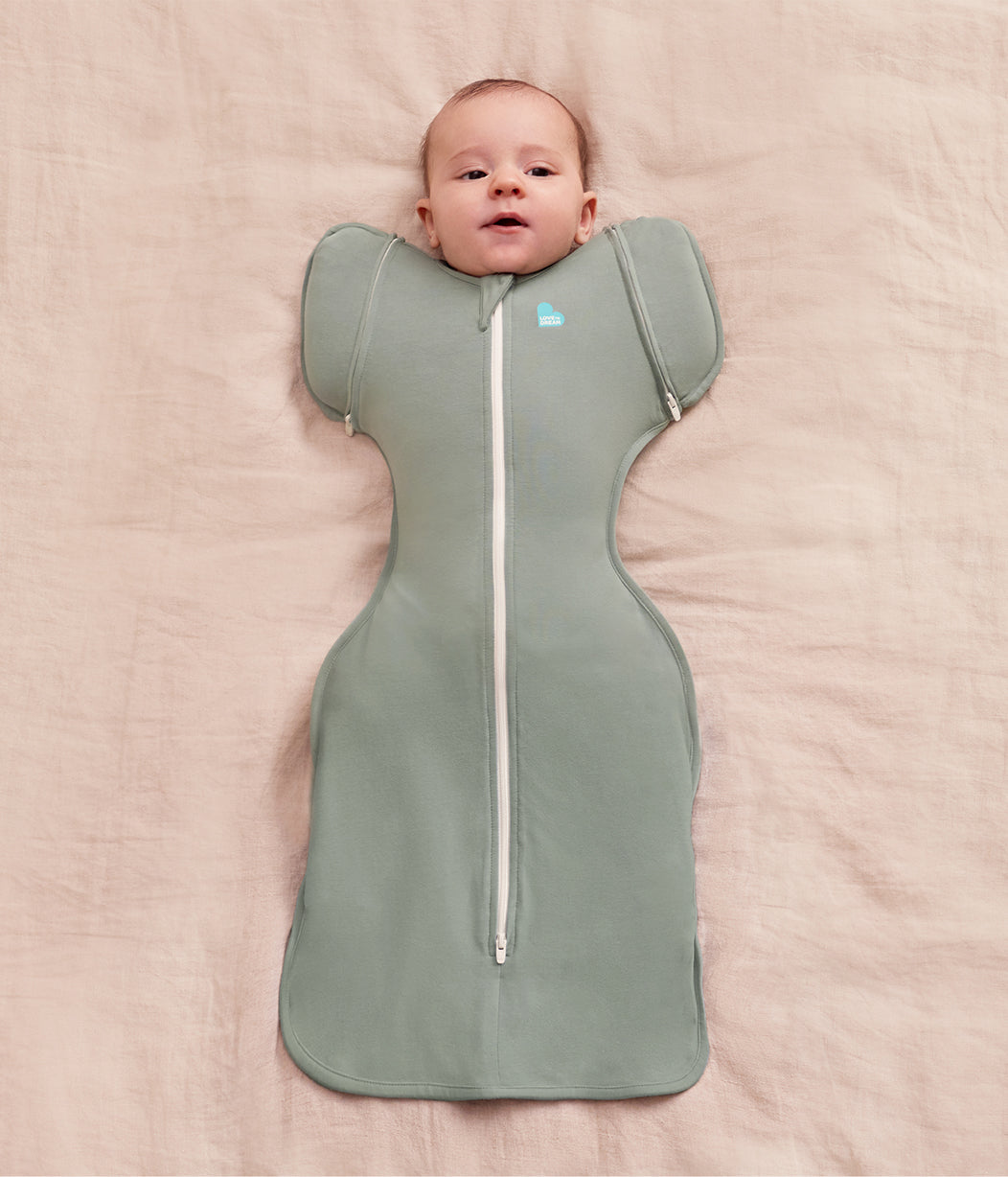 Swaddle Up™ Sacco Nanna 2-in-1 Transizione 1.0 TOG in Viscosa di Bambù Oliva Scuro