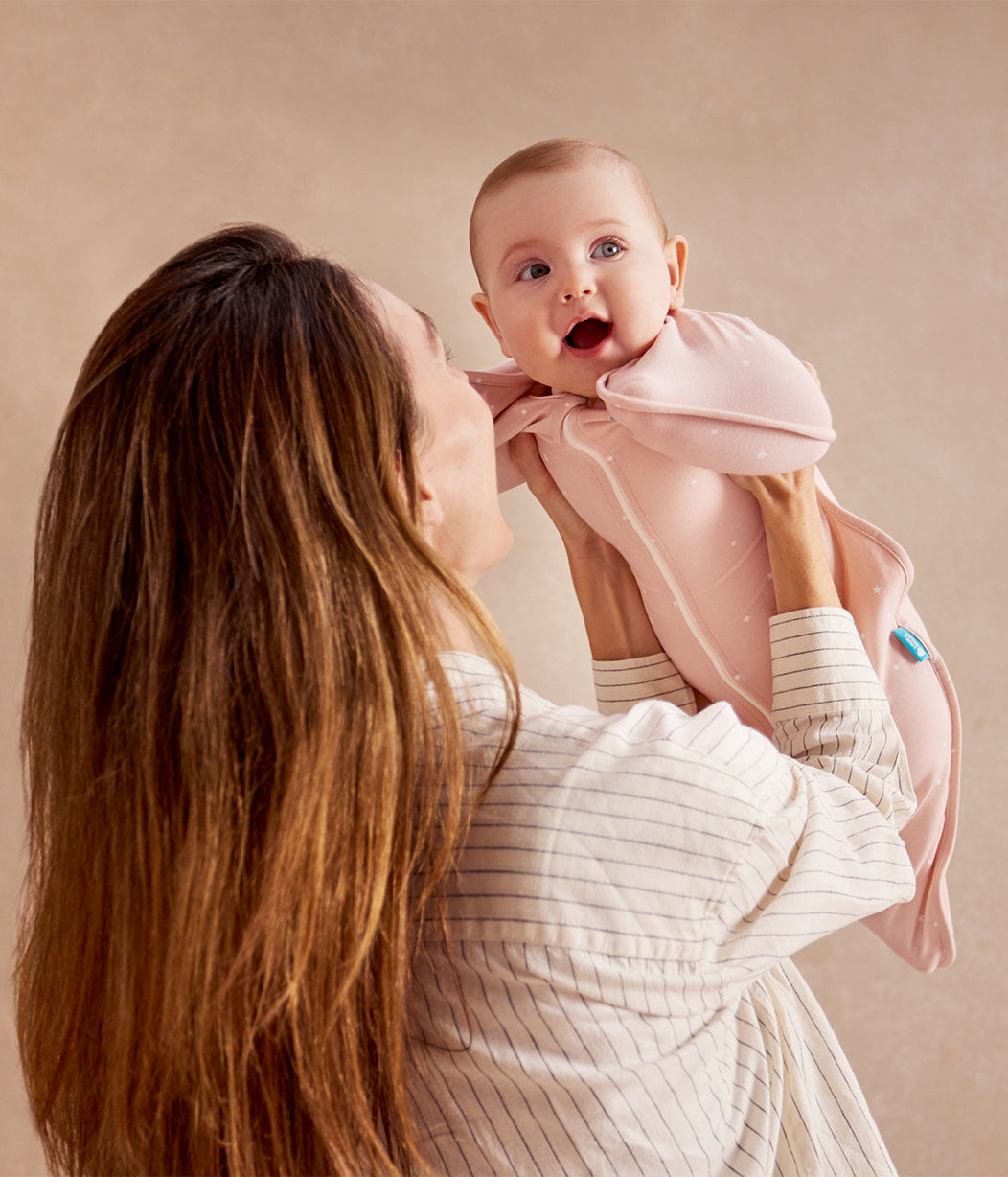 Swaddle Up™ Fascia Contenitiva 1.0 TOG Cotone Rosa Cipria Stella Scintillante