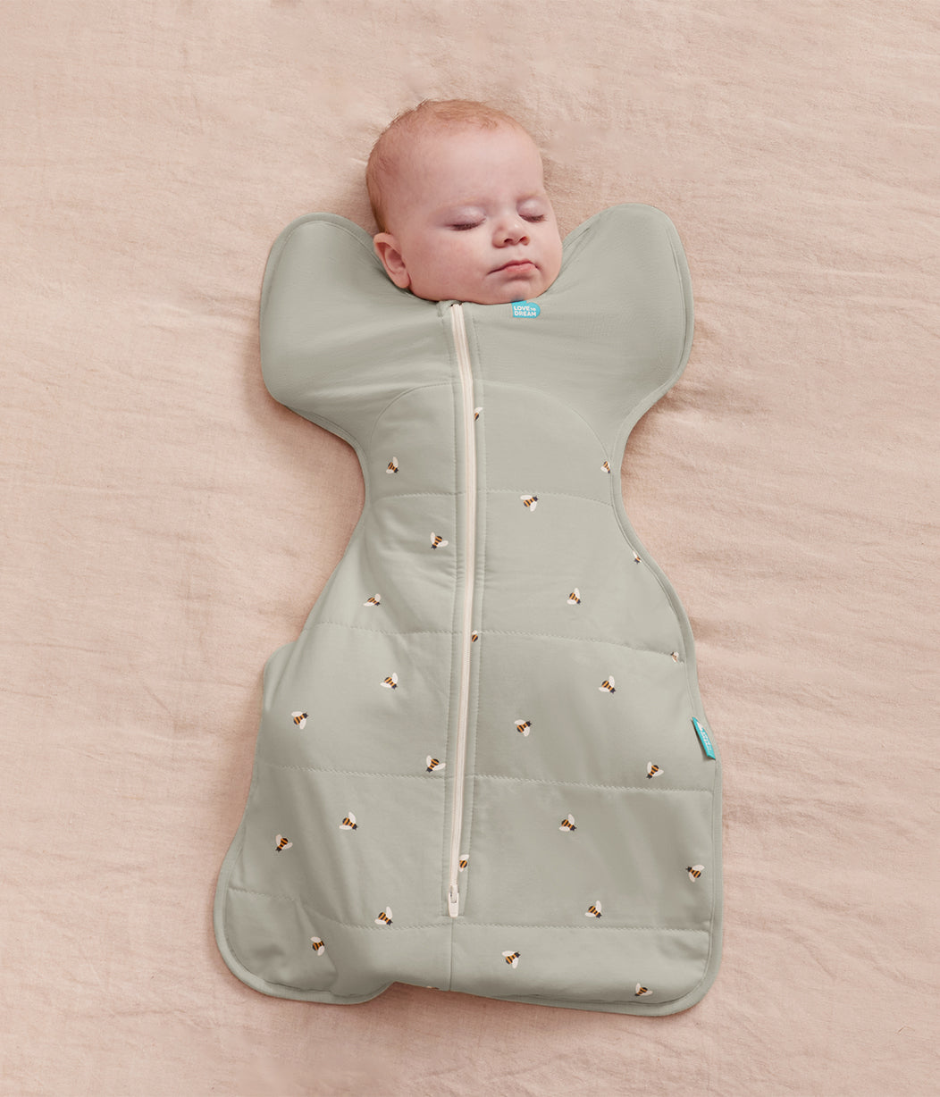 Swaddle Up™ Swaddle Bag 2.5 TOG Cotone Olive Bees