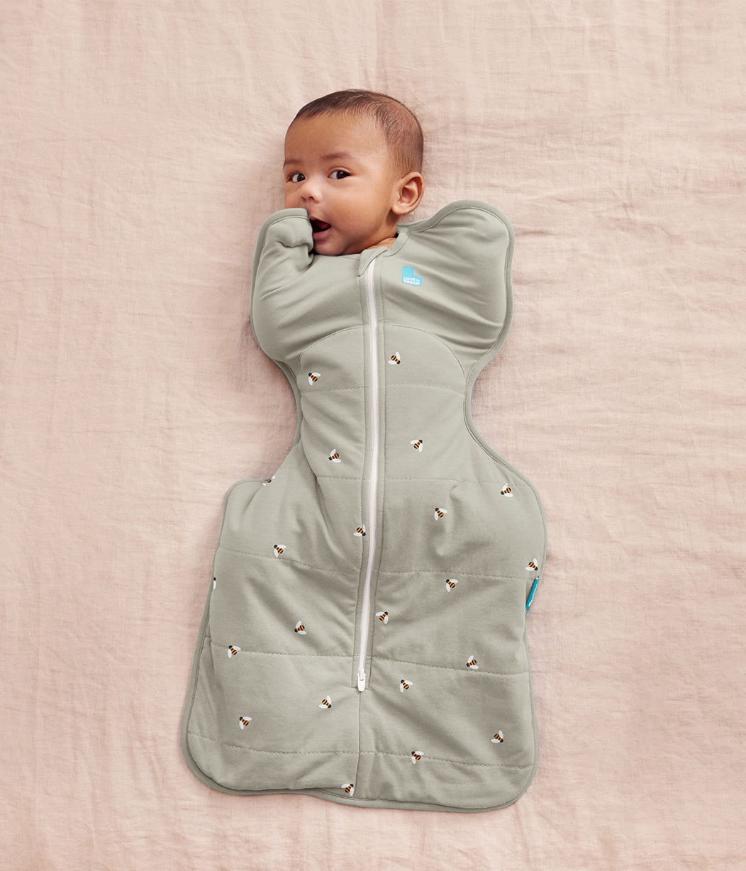 Swaddle Up™ Swaddle Bag 2.5 TOG Cotone Olive Bees