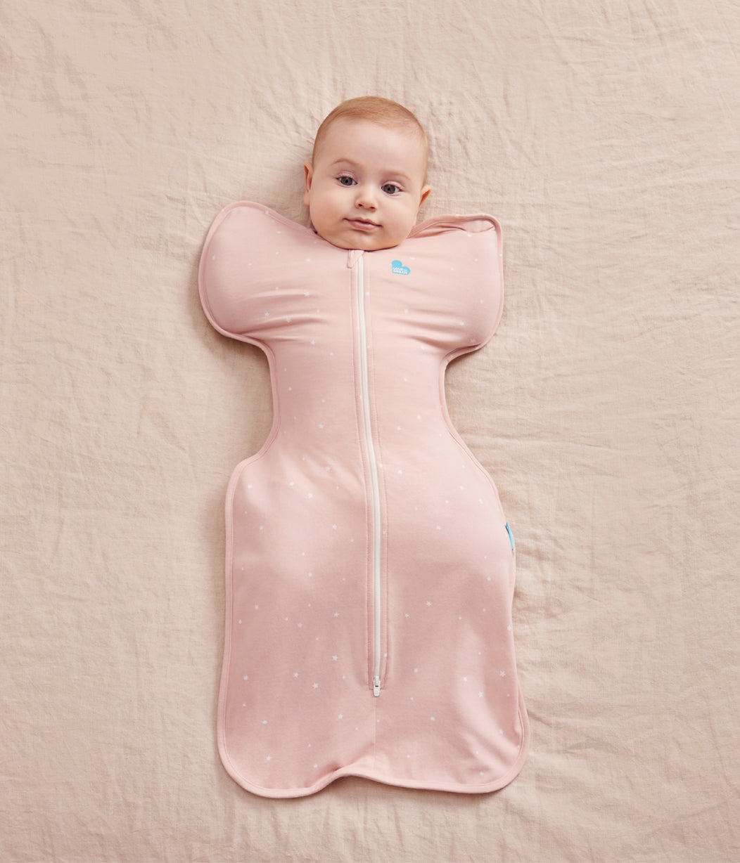 Swaddle Up™ Fascia Contenitiva 1.0 TOG Cotone Rosa Cipria Stella Scintillante