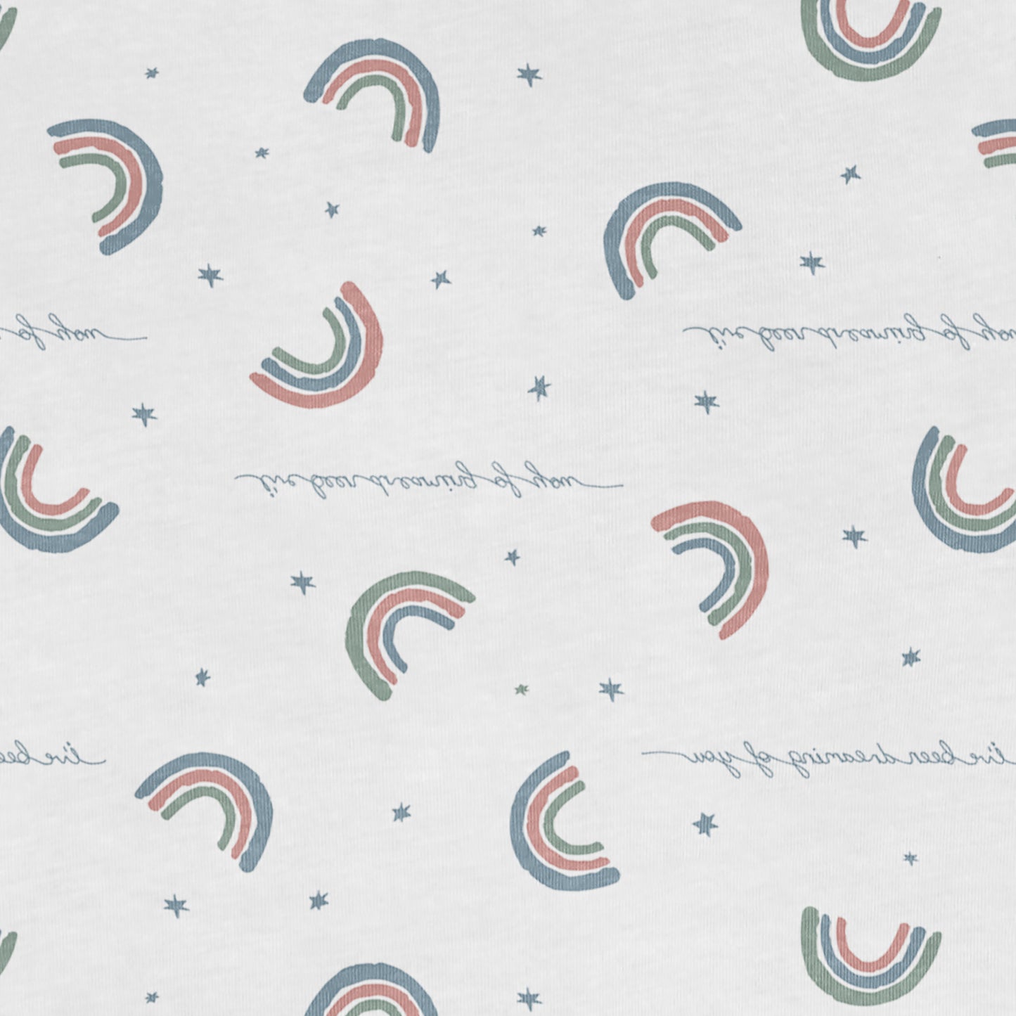 Sacco nanna Swaddle Up™ per neonati 1.0 TOG in cotone bianco Rainbow Dream