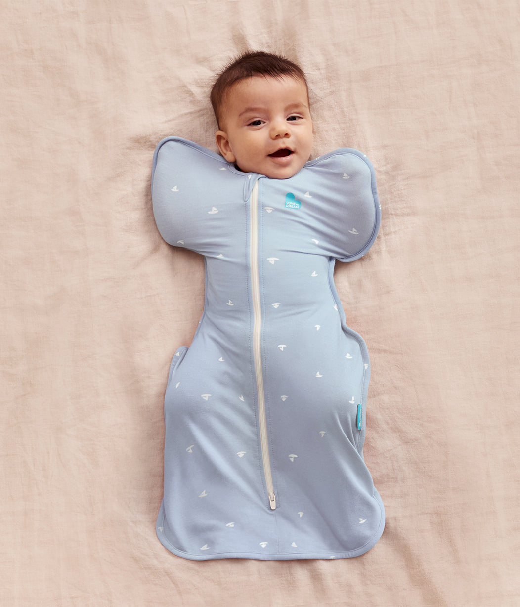 Swaddle Up™ Sacco nanna contenitivo 1.0 TOG Viscosa di Bambù Azzurro Nuvola