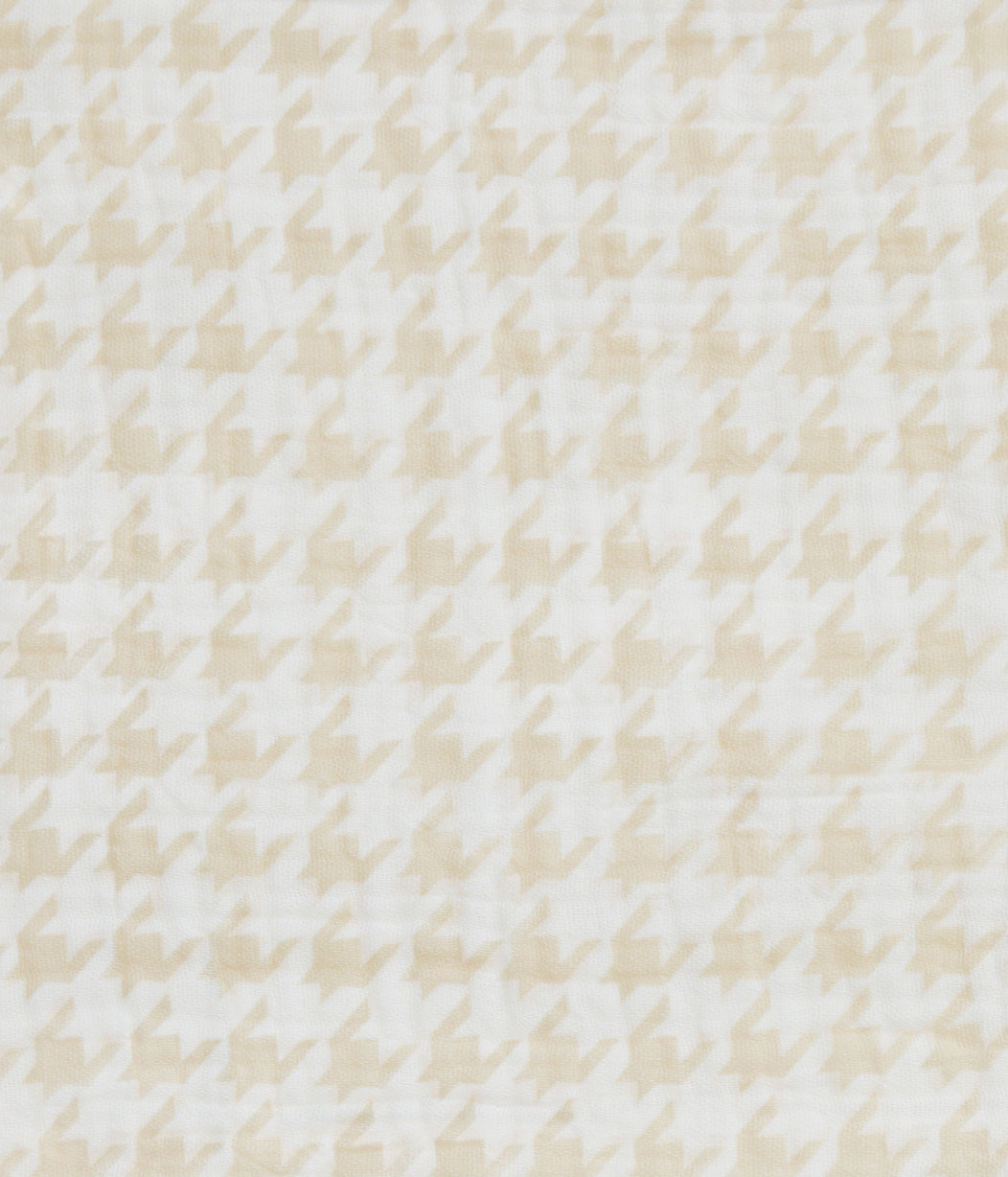 Wash Cloth 3 Pack Muslin White Mini Cloud Bunnies