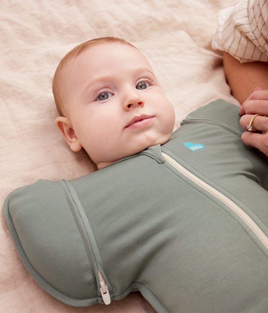 Swaddle Up™ Übergangspucksack 1.0 TOG Baumwolle Tiefes Oliv