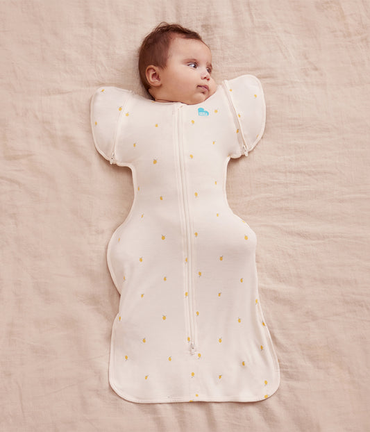 Swaddle Up™ Sacco Nanna di Transizione 1.0 TOG in Viscosa di Bambù Crema Limoni