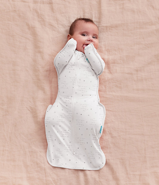 Sacco a pelo Swaddle Up™ 0,2 TOG Cotone Bianco You Are My
