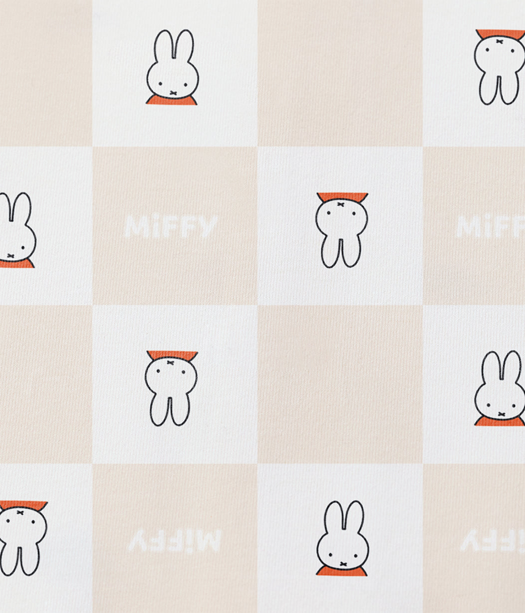 Kids Pyjama Set Long Sleeve Viscose from Bamboo Birch Miffy Checker
