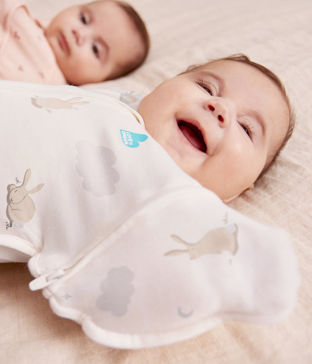 Swaddle Up™ Transition Bag 1.0 TOG Cotton White Cloud Bunnies